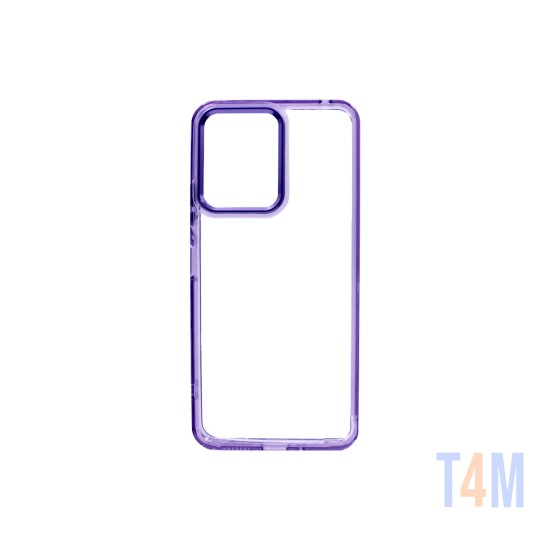 Funda de Silicona Transparente para  Xiaomi Redmi 13C/Poco C65 Púrpura